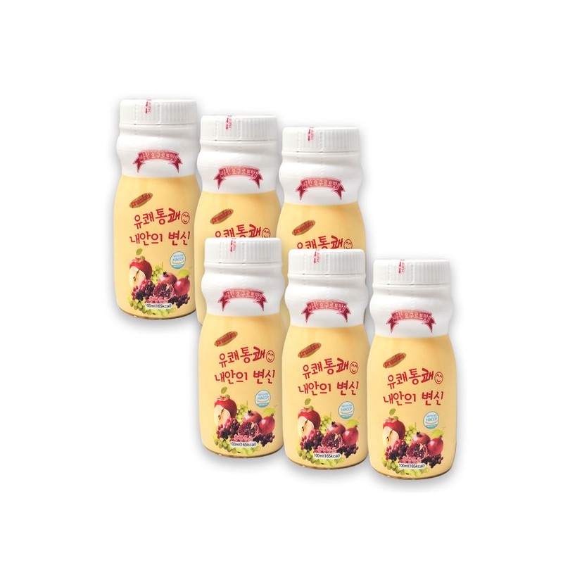 유쾌통쾌 내안의변신 100mlx6병 요구르트 Joyful Transformation Yogurt 100ml x 6