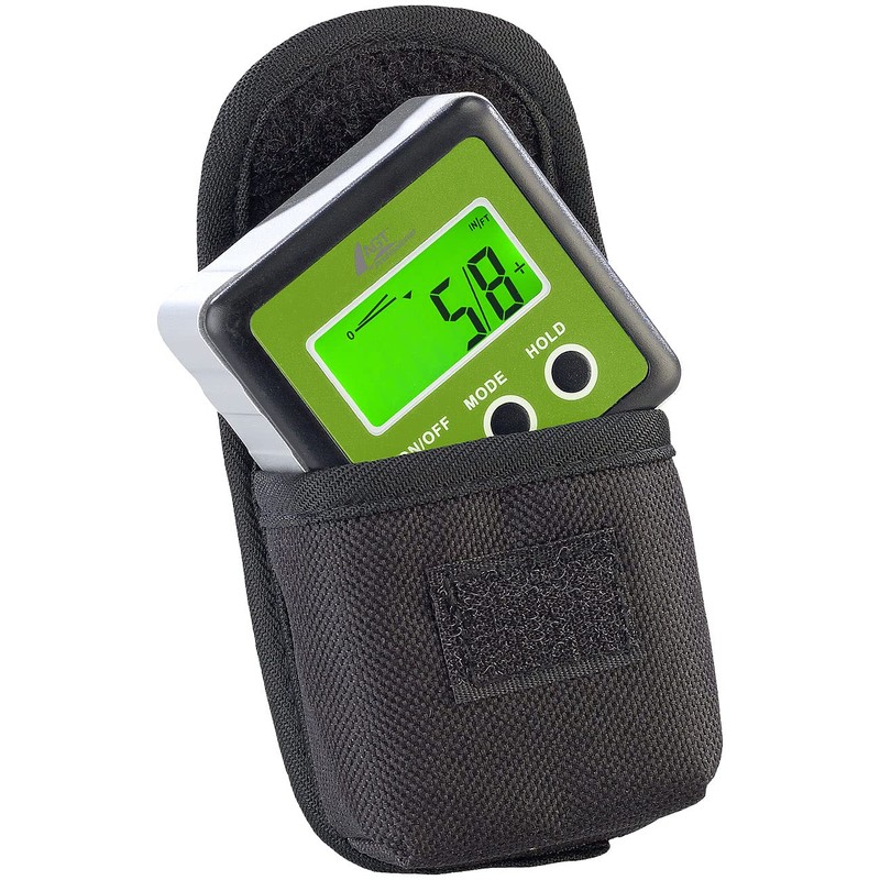 AGT Professional Inclinometer: Digital Protractor, Illuminated LCD Display, Aluminium, IP54,