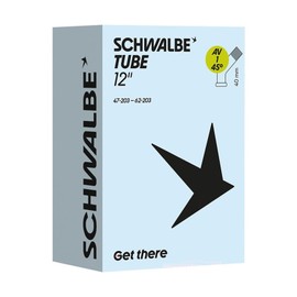 Schwalbe AV1 Inner Tube Black 12x1.75-2.25 (47/62-203) 45° Angle Valve