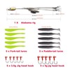 Owemtao Alabama Rig Kit 5 Arms Alabama Umbrella Rig Bass