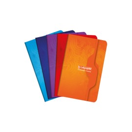 Calligraphe Clairefontaine 68C - Pack of 10 Calligraphe Stapled Booklets 9 x 14 cm Squared 48 Sheets 70 g Assorted Colours 1 Pack