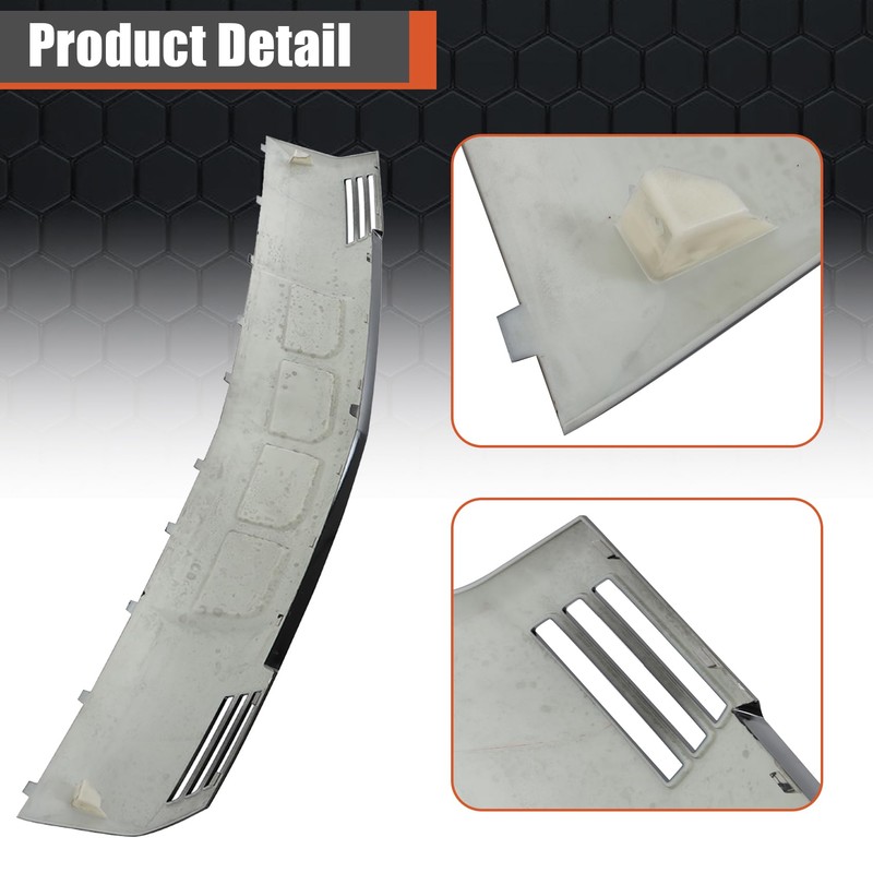 labwork Front Bumper Lower Valance Skid Plate Glossy Black without