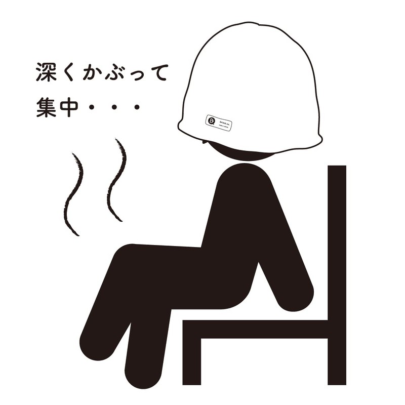 Imabari Towel Sauna Hat, Loose Size (Blue)