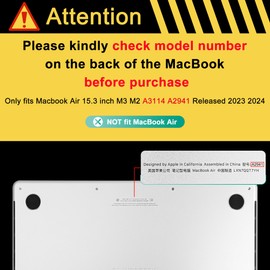 Lepeoac Compatible with MacBook Air 15 inch Case 2023 2024 Release A3114 M3 A2941 M2 with Touch ID, [Sturdy Shockproof] Hard Shell with Screen Protector & Webcam Cover & Keyboard Cover, Mandala