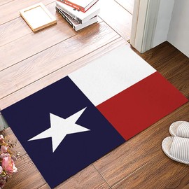 Bath Mat for Bathroom Texas Flag Lone Star US American Flag Shower Mats Non Slip Absorbent Bath Rugs Soft Microfiber Memory Foam Mat for Bathtub,Bedroom Rug 18x30Inch, Chejiyi189