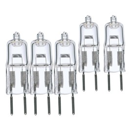 Satco S3156 75-watt T4 Halogen Light Bulb; 75W 12V BI-PIN HLGN; 75 Watt; Halogen; T4; Clear; 2000 Average Rated Hours; 1350 Lumens; Bi Pin GY6.35 Base; 12 Volt (5 Bulbs)