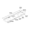Yamazaki Industrial 1373 Bowl Stand, L, White, W12.6 x D4.3