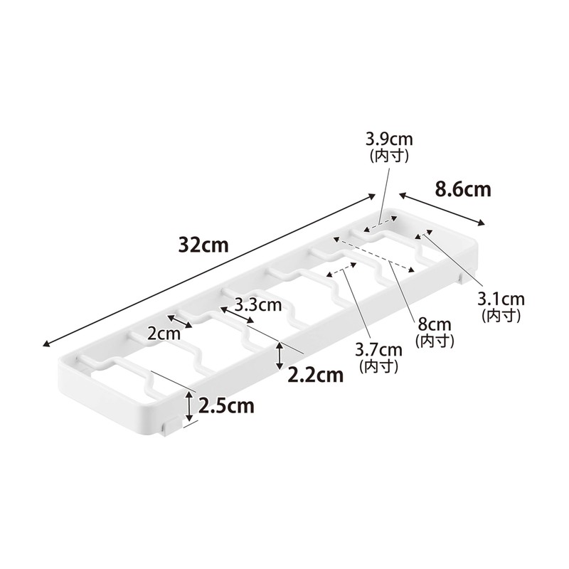 Yamazaki Industrial 1373 Bowl Stand, L, White, W12.6 x D4.3