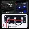 Twidec/3 Gang Rocker Toggle Switch Panel with 12V DC Round
