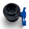 Aqua Universe 2" Double Union Ball Valve with Blue Handle