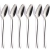 Soup Spoons Stainless Steel Set of 6 Heavy Duty Silverware