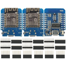 EPLZON Pack of 3 ESP8266 Mini Development Board ESP8266-12F Based Wireless NodeMcu Lua WiFi Module Micro USB Connector Compatible with Arduino