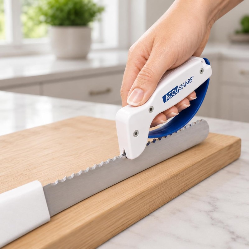 AccuSharp - Afilador de Cuchillos ergonómico, Mango cómodo, Compacto y