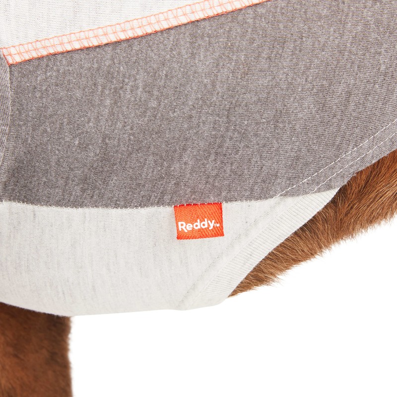 Reddy Grey Cooling Tonal Dog Tee, X-Large