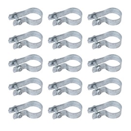 VIVIDA 1-5/8" Chain Link Tension Bands, Galvanized Fence Tension Bands for 1-5/8" OD Pipe, Chain Link Fence Parts, 15 PCS