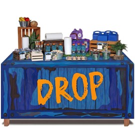 Video Game Themed Birthday Tablecloth Drop Box Military Decoration Drop Box Table Cover for Gamers Men Birthday Graduation Supplies,72x30inches
