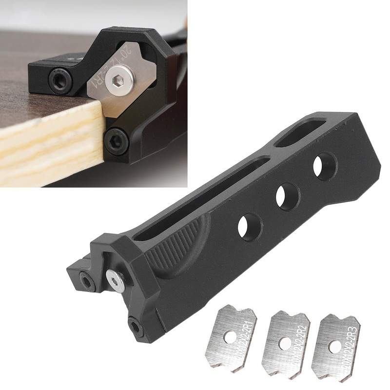 Woodworking Edge Trimmer Aluminum Alloy Manual Wood Edge Planer Arc