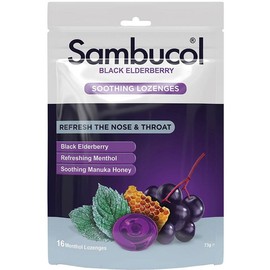 Sambucol Soothing Nose & Throat Menthol & Honey 16 Lozenges