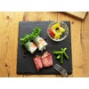 Slate Plate 25 cm Positive Corners [Black, Utensils, Stone Flat