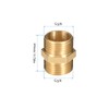 QUARKZMAN G3/8 Male Thread Nipple x 4 Pieces Straight Hex