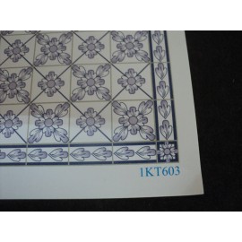 Brodnax Prints DOLLHOUSE WALLPAPER-LESLIE BLUE-1KT603