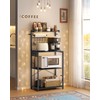 VASAGLE Kitchen Bakers Rack with Power Outlet, Coffee Bar 4-Tier