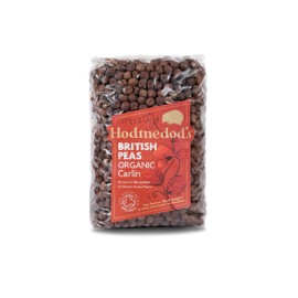 Hodmedod's Organic Whole Dried Black Badgers Peas, 500 g