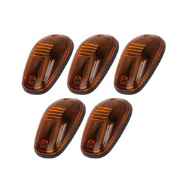 cciyu Cab Marker Light Amber LED Top Clearance Roof Running Bulbs with 5x Amber Cab Roof Light Covers Cab Marker Assembly fit for 2003-2016 Dodge Ram 1500 2500 3500 4500 5500