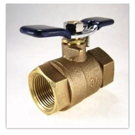 Febco 3/4" Ball Valve, Non Tapped, Full Port - T Handle - Fits Wilkins Conbraco