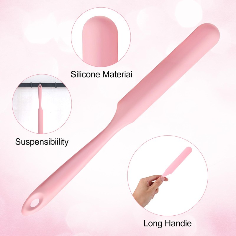 WLLHYF 6Pcs Non-Stick Wax Spatulas Set Silicone Spatula Wax Hair