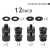 12 Pieces Mic Stand Adapter, Mic Thread Screw Adapter 5/8