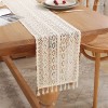Dolores Camino De Mesa Para Tejidos Mantel Arpillera Con Encajefleco