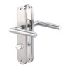 AGT Door lever: Stainless Steel Door Fitting Set for bathroom