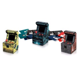 ITAL Mini Arcade-Maschine/Retro Design Tragbare Mini-Konsole mit 250 Spielen / 16 Bit/Maschine Perfekt als Geek-Geschenk für Kinder und Erwachsene (Rot)