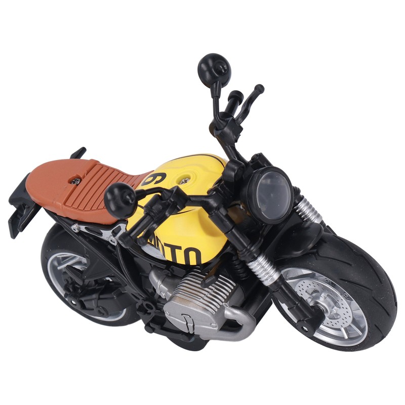 1:12 Pull Back Motorcycle Toy Cool Retro Motorcycle Toy with
