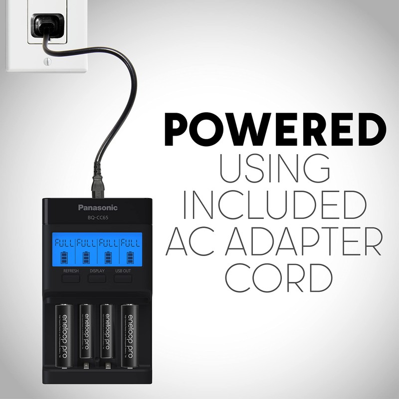 Panasonic K-KJ65K3A4BA Cargador rápido súper avanzado de 4 Posiciones con