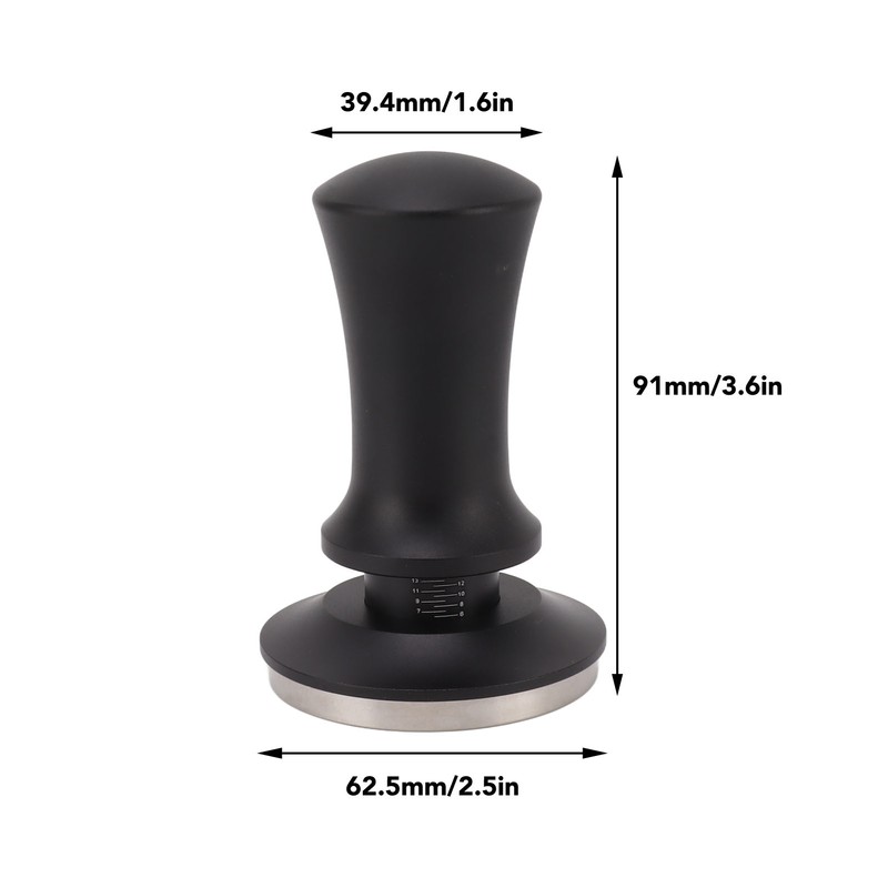 Coffee Tamper Aluminum Alloy Stainless Steel Constant Pressure Spring Powder