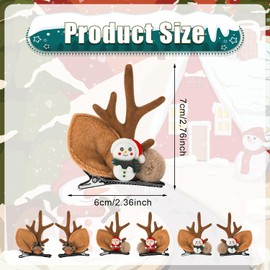 3uds Pinzas para el Pelo Navidad, Pinzas Navidad Accesorios para el Cabello de Navidad Horquillas para el Cabello de Navidad Pinzas para el Cabello de Navidad para Niñas y Mujeres