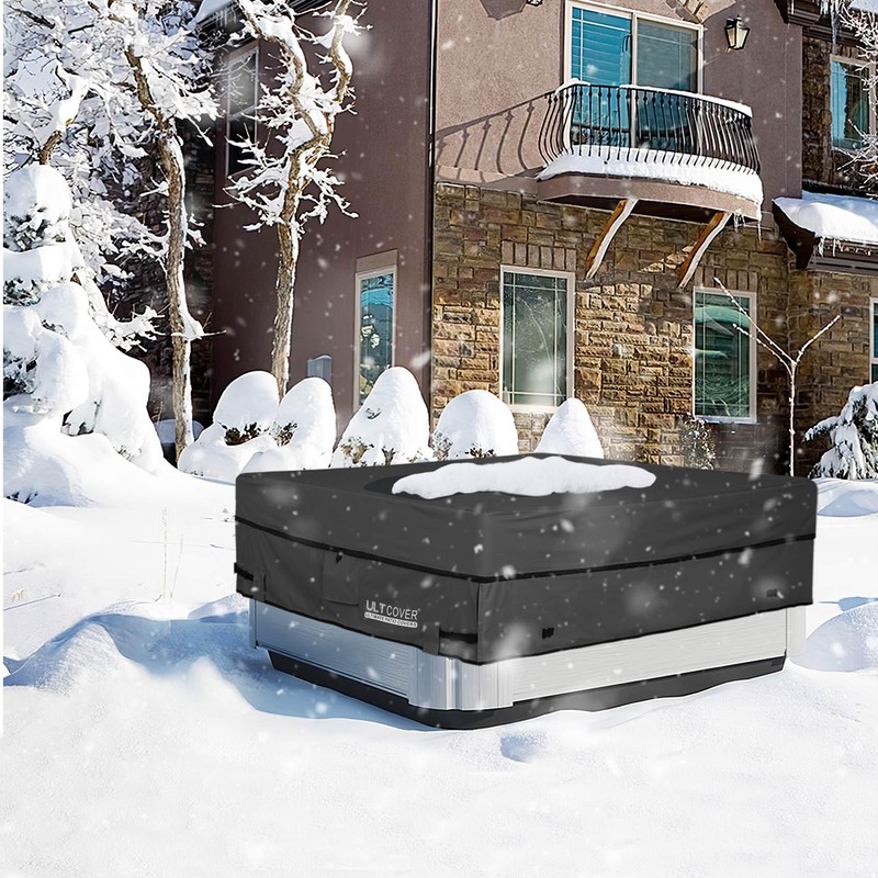 ULTCOVER Waterproof 600D Polyester Square Hot Tub Cover Outdoor SPA