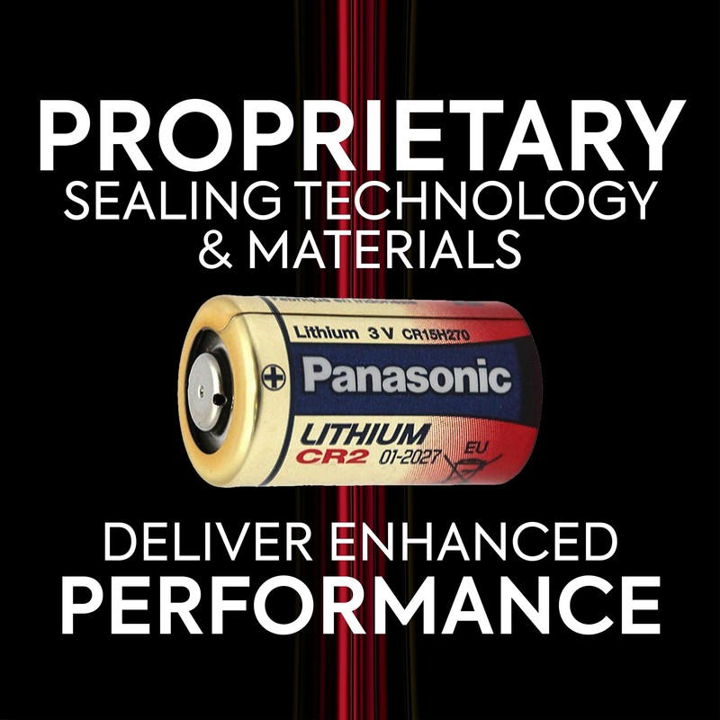 Panasonic CR2 3.0 Volt Long Lasting Lithium Coin Cell Batteries
