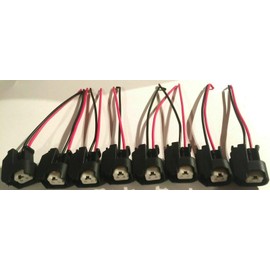 8pc EV6 injector plug connector pigtails Fits LS2 LS3 LS7 L76 L92 L99 LSA GM FORD CHEVY