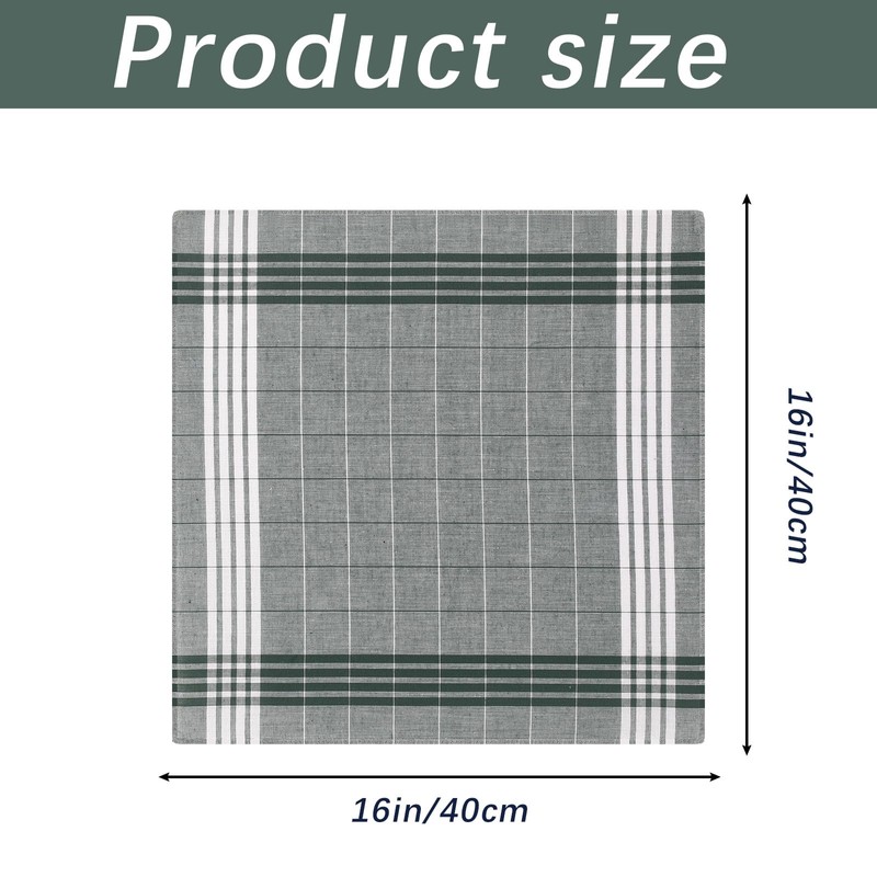 ARKBAODAN 12 pack Men's Handkerchiefs 100% Cotton 16 inch Large