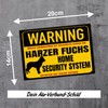 Harzer Fox Sign Warning Security System Door Sign Dog Sign