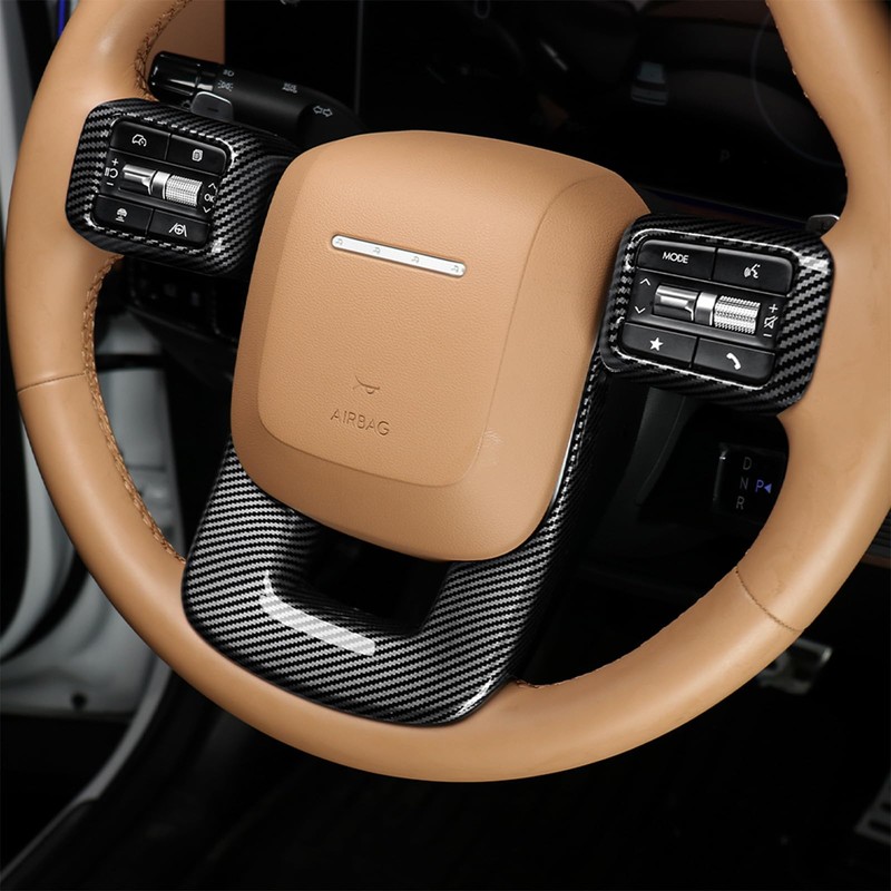 Premium Car Steering Wheel Handle Frame Cover, Compatible with Hyundai