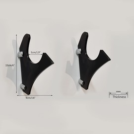 LEILIN Lightsaber Holder Lightsaber Wall Mount Lightsaber Stand Katana Wall Mount Display Lightsaber Lightsaber Wand Sword Stand (Black, 1 Piece)