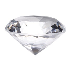 sourcing map Clear Crystal Diamond Paperweight, 60mm(2.4") Artificial Diamond Sparkling Crystal Jewelry Gems Paperweight Decoration for Birthday Gift Parties Wedding Home(Clear)