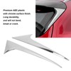 2Pcs/Set Rear Window Side Spoiler Wing Splitter Trim ABS Chrome