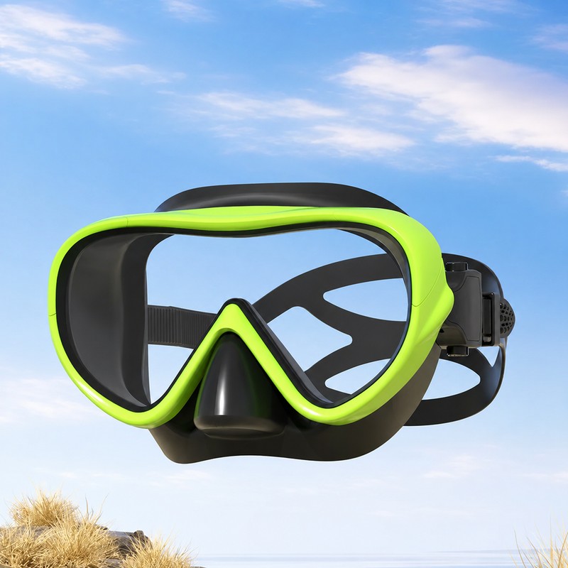 Kids Full-Vision Swim Mask for Pool Practice – Anti-Fog Polycarbonate