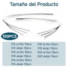 100 Piezas Arcos Niti para Ortodoncia, 10 Paquetes con 2