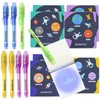 Invisible Ink Pen and Notebook, Pack 8 Space - BONNYCO